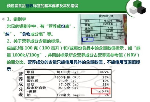 干貨 預(yù)包裝食品標(biāo)簽通用要求及常見錯(cuò)誤匯總